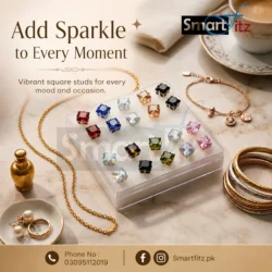 Alternative view of Premium Crystal Stud Earrings for Women & Girls