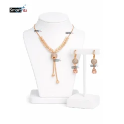 Sparkling Rose Gold Locket Set