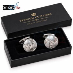 Stylish Silver cufflinks for weddings - Image 5