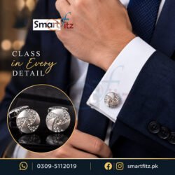 Stylish Silver cufflinks for weddings - Image 6