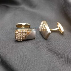 Alternative view of Two Tone Cufflinks for men Golden and silver
