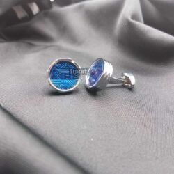 Alternative view of Cufflinks for men in Blue Shade
