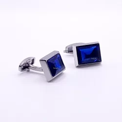 Cufflinks for men in Crystal Blue-Smartfitz.pk