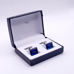 Cufflinks for men in Crystal Blue-Smartfitz.pk