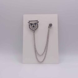 Alternative view of Eagle Style Brooch for Men (Silver)