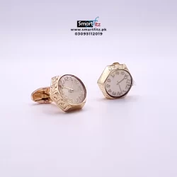 Golden cufflink studs for men