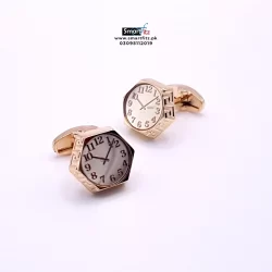 Golden cufflink studs for men