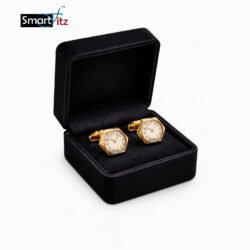 Golden cufflink studs for men