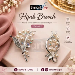 Elegant Pearl Hijab Brooch – Pack of 2