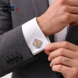 Zircon Stone Cufflinks for Men - Smartfitz.pk