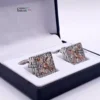 Zircon Stone Cufflinks for Men