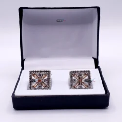 Alternative view of Zircon Stone Cufflinks for Men