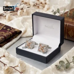 Zircon Stone Cufflinks for Men - Smartfitz.pk