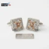 Zircon Stone Cufflinks for Men - Smartfitz.pk