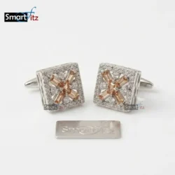 Zircon Stone Cufflinks for Men - Smartfitz.pk