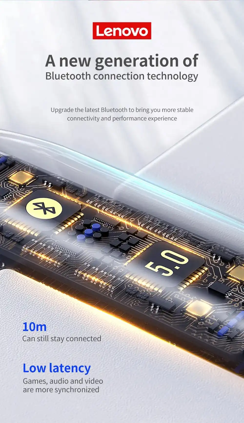 Lenovo HT38 Wireless Bluetooth Earphone