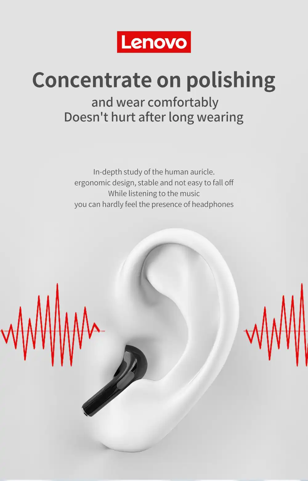 Lenovo HT38 Wireless Bluetooth Earphone