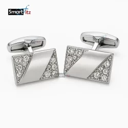 Cufflinks stud for men in Silver color