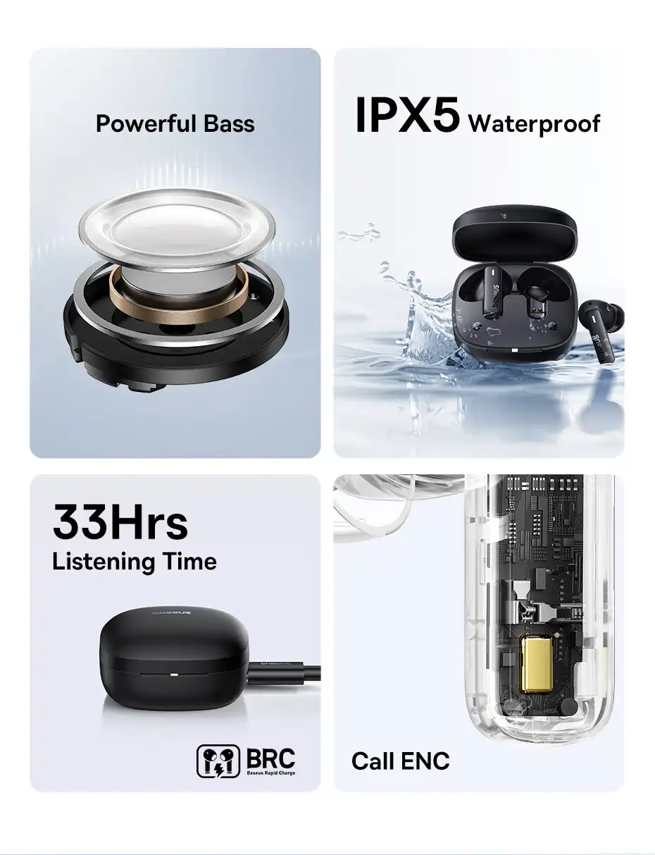 Baseus E19 Ture Wireless Earbuds