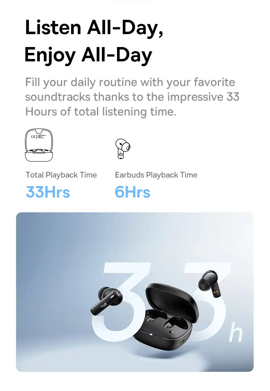 Baseus E19 Ture Wireless Earbuds
