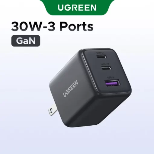 UGREEN 30W GaN Charger 3 Ports