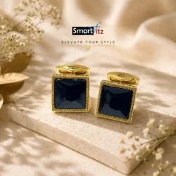 Black Colour Cufflink studs