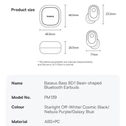 Baseus Bass BD1 Wireless Earbuds