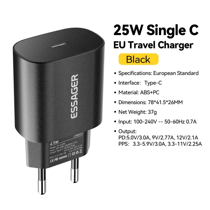Essager 25W Charger